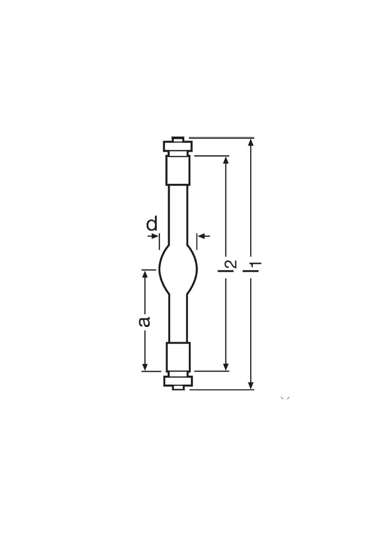 XHA150W OFR Xenon Short Arc Lamp Diagram