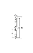 XHA450W OFR Xenon Short Arc Lamp Diagram