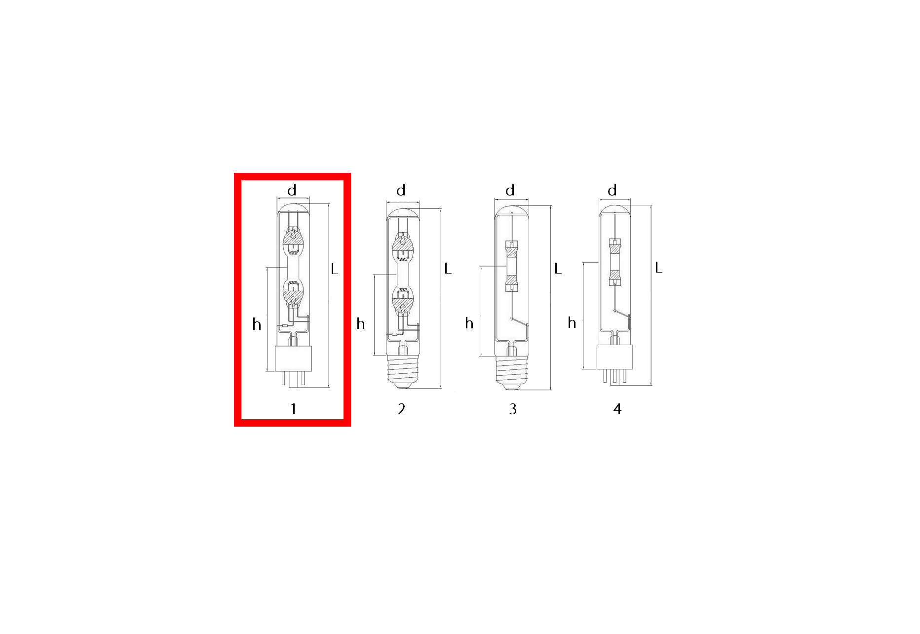 Spectral Diagram 1 pin base S8AES